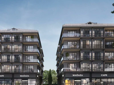 Wohnanlage New residence with a fitness center in the downtown of Istanbul, Turkey