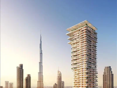 Complexe résidentiel New high-rise Fairmont Residences Solara Tower with swimming pools within walking distance of Burj Khalifa, Business Bay, Dubai, UAE