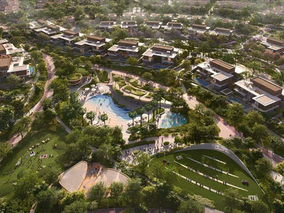 Complexe résidentiel New complex Athlon Premium Villas with swimming pools, parks and a club, Dubailand, Dubai, UAE