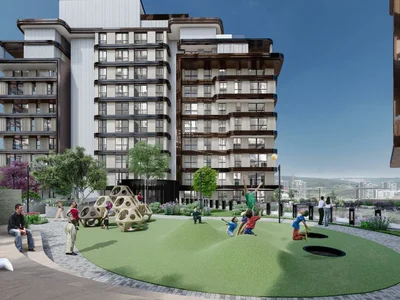 Wohnanlage Residential complex with places for work and leisure, in a quiet and green area near the metro, Kığıthane, Istanbul, Turkey