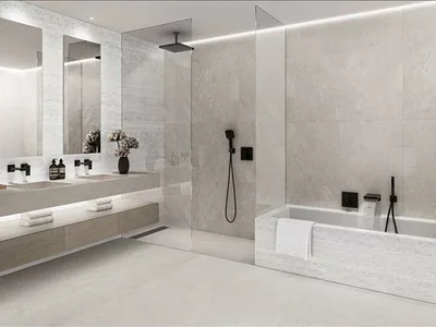 Complexe résidentiel Kempinski Residences The Creek — new residence by Swiss Property with a swimming pool, a spa center and a panoramic view in Dubai Healthcare City