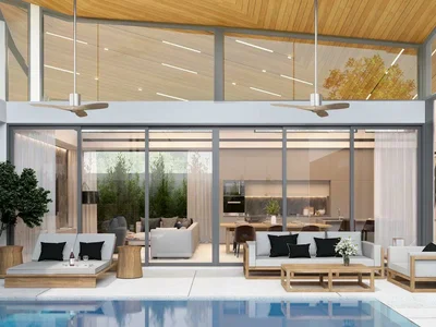 Complexe résidentiel New residential complex of villas with swimming pools and a shared fitness center in Phuket, Thailand