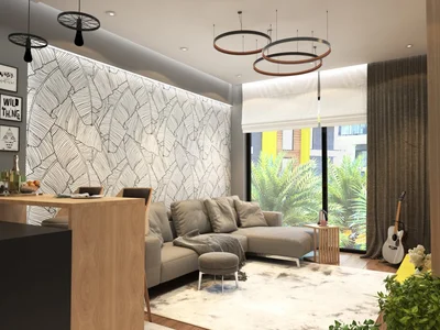 Dzielnica mieszkaniowa One-room apartment in Alanya just 400 meters from the sea
