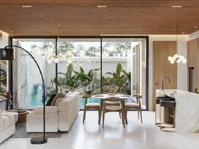 Complexe résidentiel New complex of villas with swimming pools and gardens close to beaches, Canggu, Bali, Indonesia
