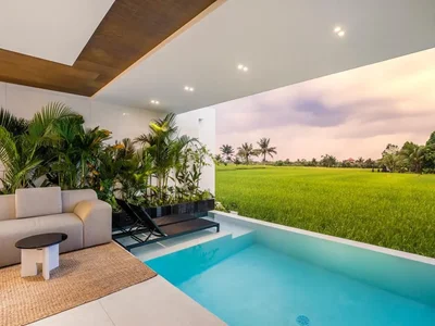 Complexe résidentiel New residential complex of turnkey villas with private pools in the heart of Ubud, Bali, Indonesia