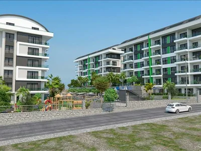 Residential complex New residence with swimming pools and a spa complex at 200 meters from the sea, Kargilak, Turkey