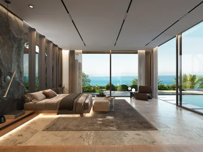 Complexe résidentiel Gated complex of villas with a view of the sea, a restaurant and swimming pools, Phuket, Thailand