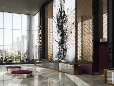 Complejo residencial Aykon Heights residential complex with views of the harbor, water channel and city, Business Bay, Dubai, UAE