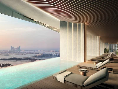 Residential complex New high-rise residence Iconic Tower with swimming pools and panoramic sea views, Al Sufouh, Dubai, UAE