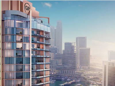 Zespół mieszkaniowy New Velor Residence with a swimming pool, a mini golf and a wellness center, Downtown Dubai, UAE