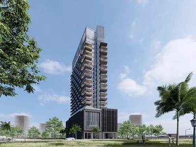 Complejo residencial New residence Water Way with swimming pools and parks close to Downtown Dubai, Meydan, Dubai, UAE