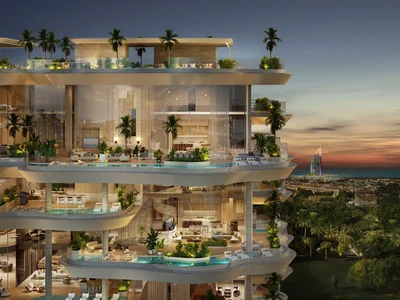Complexe résidentiel New luxury residence Casa Canal with a swimming pool, a spa center and around-the-clock security, Safa Park, Dubai, UAE