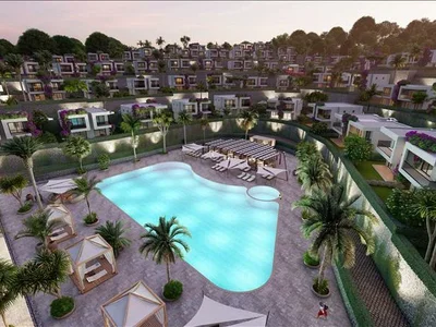 Zespół mieszkaniowy New complex of villas with a beach and swimming pools near the Pink Lake, Bodrum, Turkey