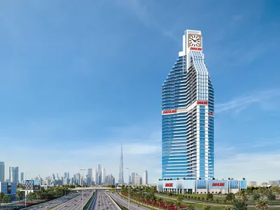 Residential complex High-rise residential complex Timez with a wide range of amenities in the Silicon Oasis area, Dubai, UAE