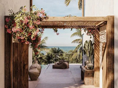 Zespół mieszkaniowy Complex of stylish villas with swimming pools and a view of the sea, Samui, Thailand