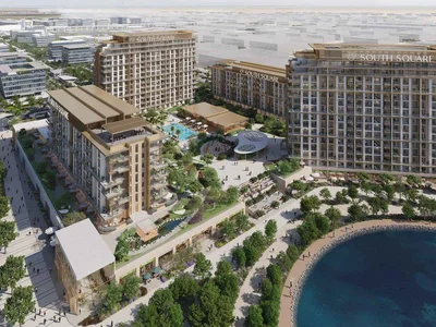 Zespół mieszkaniowy New South Square Residence with swimming pools, a wellness center and a co-working space, Dubai South, Dubai, UAE
