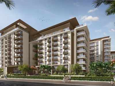 Zespół mieszkaniowy New residence Riwa at MJL with a panoramic view in the exclusive green area of Umm Suqeim, Dubai, UAE