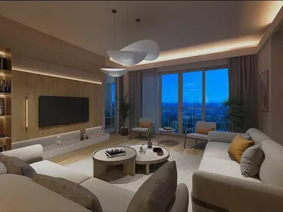 Zespół mieszkaniowy New residence with a swimming pool, a green area and a sunbathing area close to schools and a metro station, Istanbul, Turkey