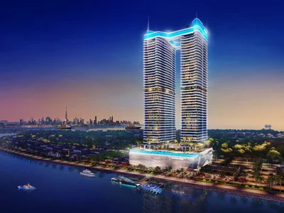 Complexe résidentiel New high-rise residence Oceanz with a swimming pool, a spa center and a business center, Maritime City, Dubai, UAE