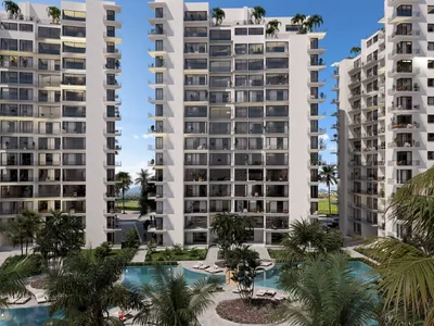 Edificio de apartamentos NCP-132 CC Towers Iskele is a modern residential complex located in Boğaz