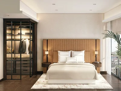 Complejo residencial Furnished apartments with views of the Bosphorus and the city, in a building with swimming pool and restaurants, Şişli, Istanbul, Turkey