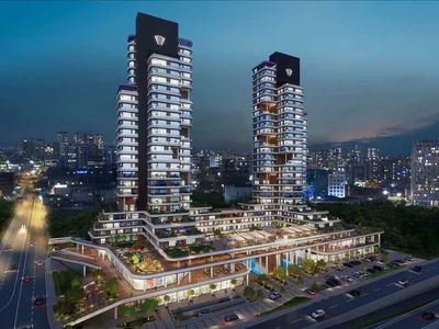 Residential complex New residence with a swimming pool, restaurants and a shopping mall, Istanbul, Turkey