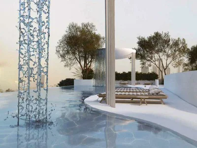 Complexe résidentiel New Sonate Residence with swimming pools, a lounge area and a co-working area, JVT, Dubai, UAE