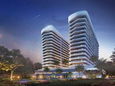 Zespół mieszkaniowy Residential complex with swimming pool, gym and cinema, in the green residential area Damac Hills 2, Dubai, UAE