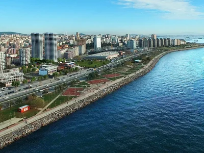Wohngebäude Meer und Prinzeninsel Blick Wohnungen in Kartal, Istanbul
