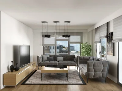 Residential complex New apartments for obtaining a residence permit and citizenship in a prestigious area, Istanbul, Turkey