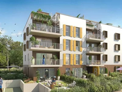Zespół mieszkaniowy New residential complex 800 m from the beach, Antibes, Cote d'Azur, France