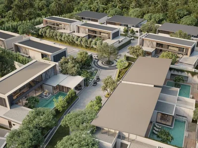 Zespół mieszkaniowy New villas with pools in a residential complex just 300 m from Bang Tao Beach, Phuket, Thailand