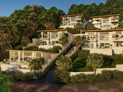 Zespół mieszkaniowy New complex of villas with swimming pools and panoramic sea views, Nathon, Samui, Thailand