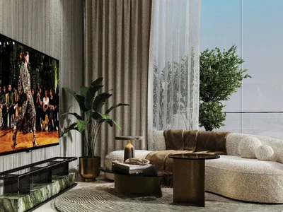 Residential complex Canal Crown — residential complex by DAMAC with swimming pools, aqua fitness equipment and observation deck in Business Bay, Dubai