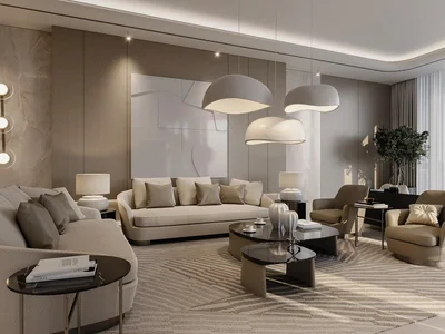 Residential complex Exclusive Seahaven Sky luxury apartments overlooking the marina, sea, islands, Ain Dubai, in Dubai Marina, Dubai, UAE