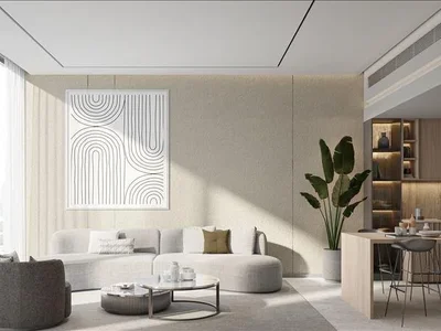 Complexe résidentiel Apartments in the new residence One Beverly with pools, a mini-golf course in the area with developed infrastructure Arjan-Dubailand, Dubai