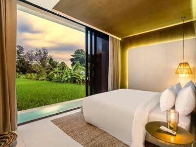 Complexe résidentiel New residential complex of turnkey villas with private pools in the heart of Ubud, Bali, Indonesia