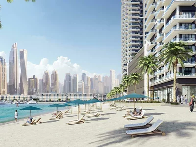 Residential complex New apartments with views of the sea, marina and large park, in Beach Mansion complex with private beach, Beachfront area, Dubai, UAE