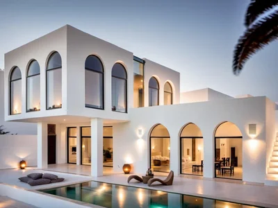 Wohnanlage New residential complex of villas with swimming pools and sea views in Nusa Dua, Bali, Indonesia