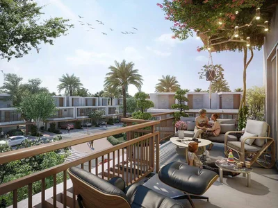 Zespół mieszkaniowy Apartments in the new Violet 4 residence with a swimming pool, parks and a petting zoo in the Damac Hills 2 area, Dubai