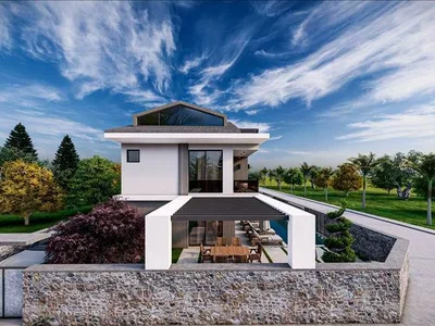 Zespół mieszkaniowy New complex of furnished villas with a swimming pool and a spa at 250 meters from the promenade, Fethiye, Turkey