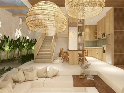 Wohnanlage New complex of furnished villas swimming pools near the ocean, in a popular area Canggu, Bali, Indonesia