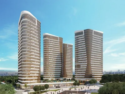 Residential complex New apartments in a high-rise residence with swimming pools and a spa, Istanbul, Turkey