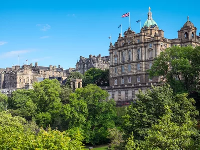 Americans are buying real estate in Scotland. They are interested in castles, estates, and houses with golf courses