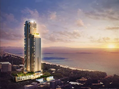 Complejo residencial High-rise residence with swimming pools and panoramic sea views, 250 meters from the beach, Pattaya, Thailand