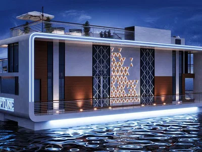 Residential complex New unique compex of villas, surrounded by the ocean, Kempinski Floating Palace (Neptune), Jumeirah, Dubai, UAE