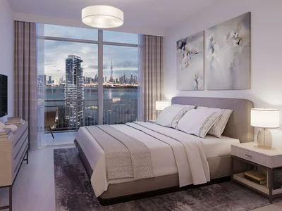 Residential complex New apartments in a prestigious residential complex Creek Rise Towers on an island in Dubai Creek Harbour, UAE