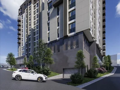 Wohnanlage New residence with a swimming pool and an underground parking in the center of Istanbul, Turkey