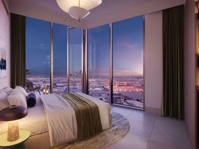Residential complex New residence Eleve with swimming pools, a fitness center and lounge areas, Jebel Ali Industrial Second, Dubai, UAE
