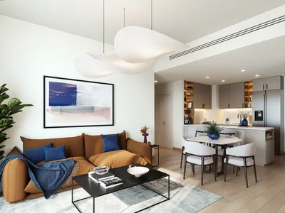 Complejo residencial New residence Hamilton with a swimming pool and a park, Town Square, Dubai, UAE